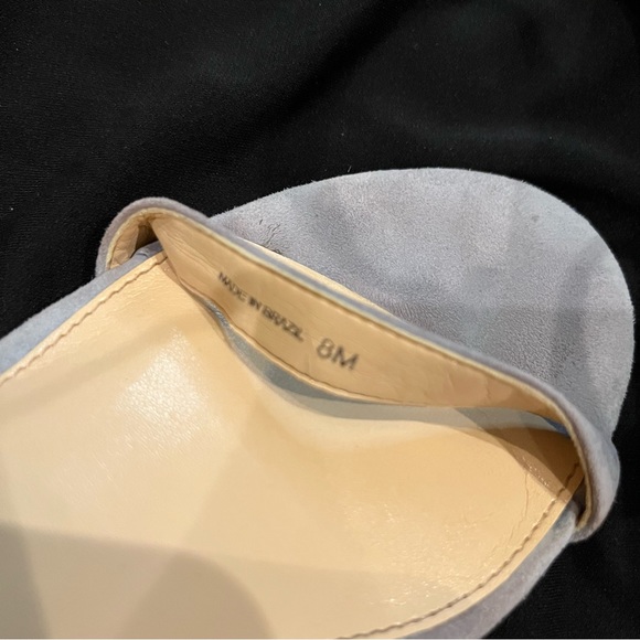 Jessica Simpson Monrae Suede Block Heel Sandal Baby Blue/Gray Size 8 - Picture 6 of 10